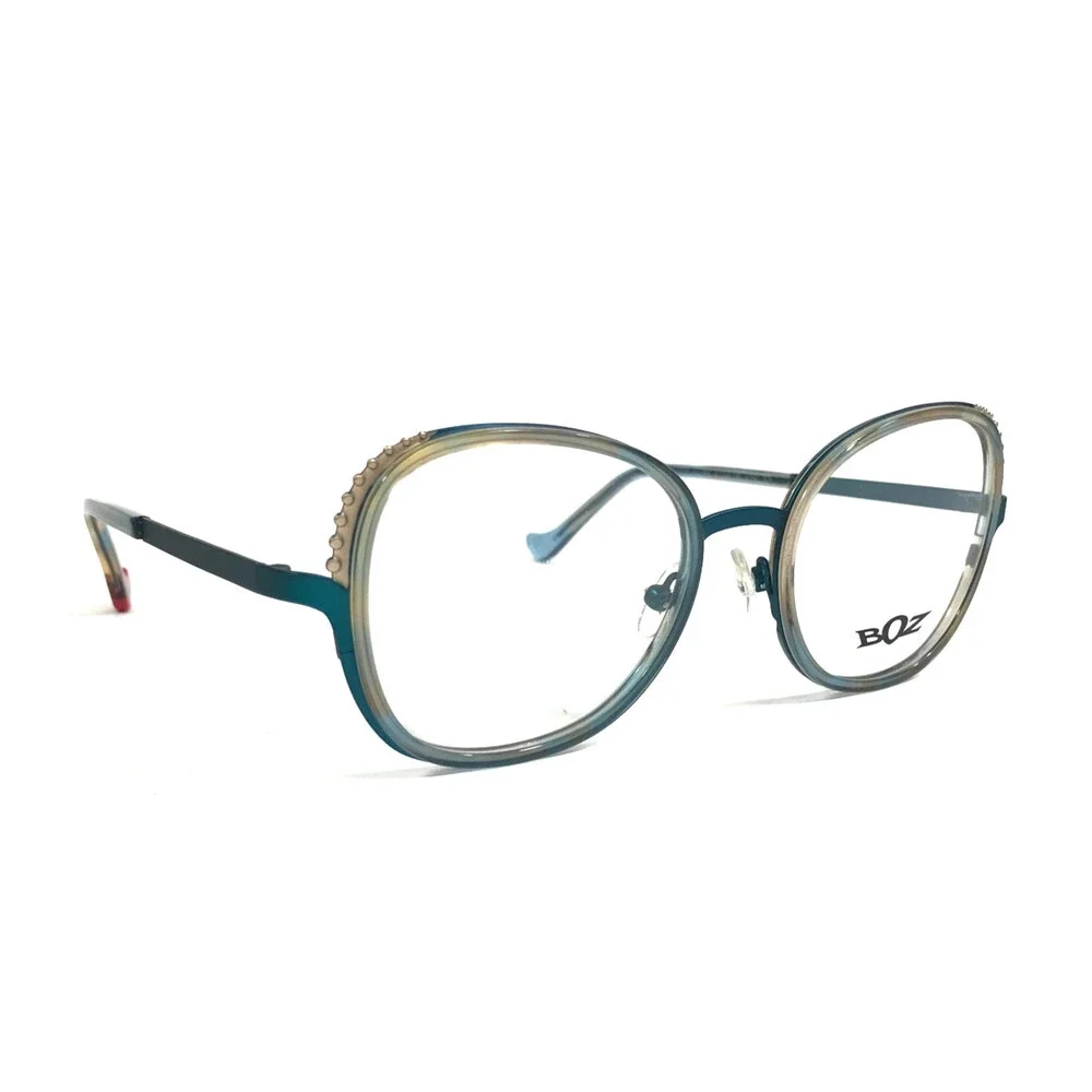 BOZ by J.F. Rey Eyeglasses Frames MADONA 2050 Blue Light Gold Tortoise 51-18-140